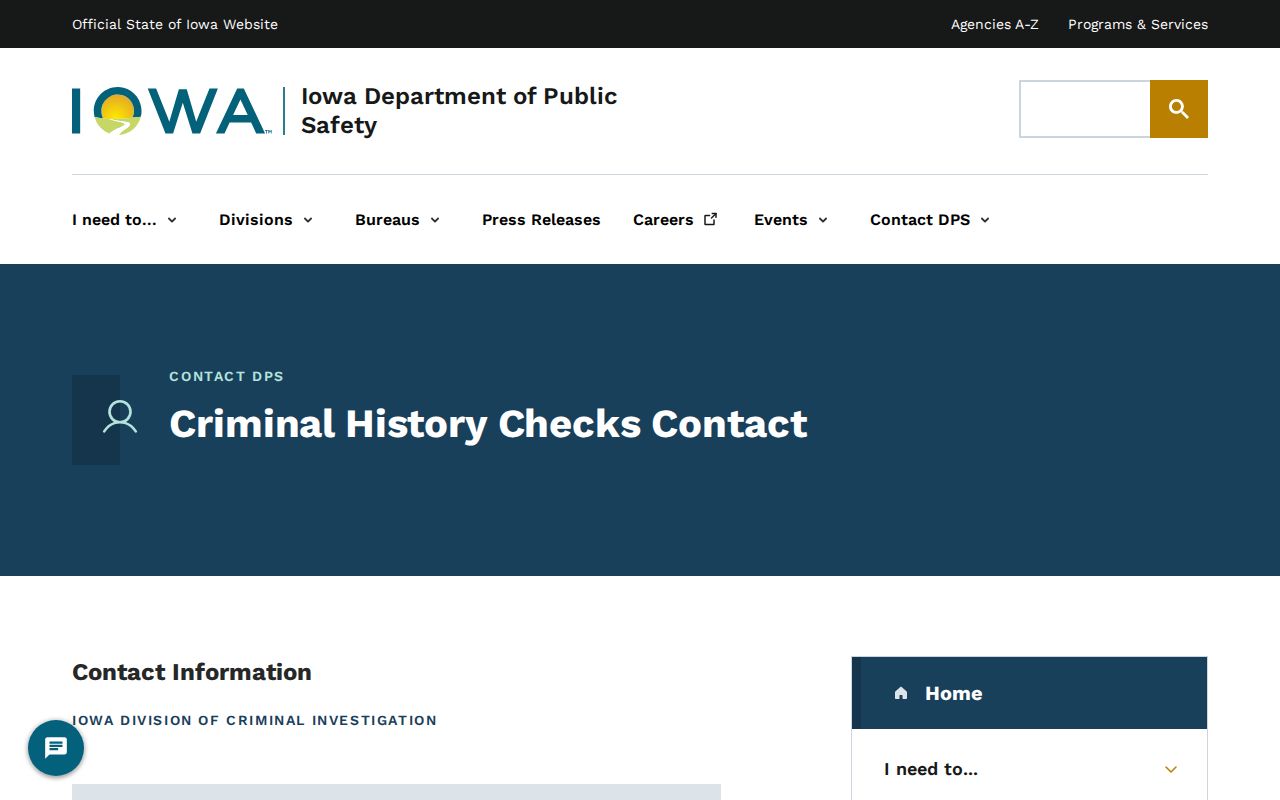 Iowa DCI contact source for correcting Lucas County arrest history