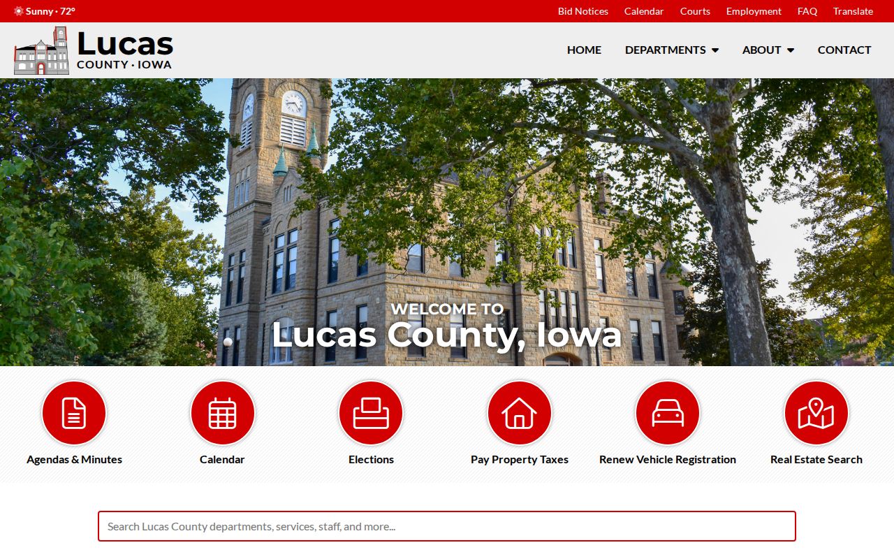 Official Lucas County Iowa government home page